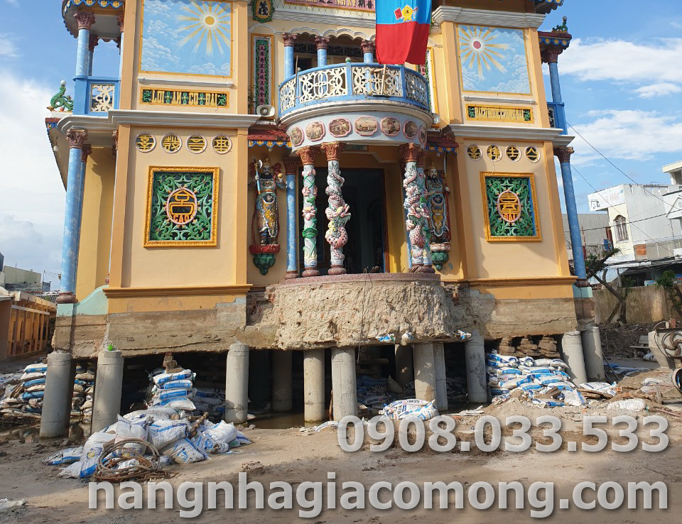 Công trình di dời, nâng nền các cổng đình, đền chùa 88